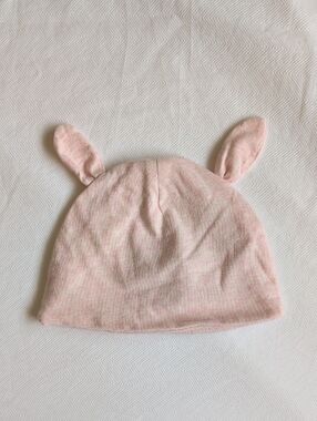 george baby beanie with ears lightweight infant hat pink 12-18 months